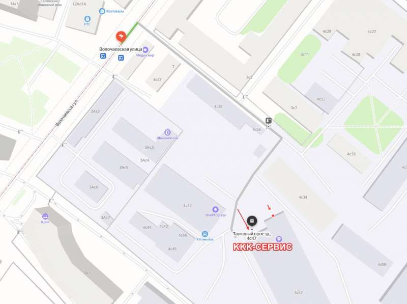 KKK-service map